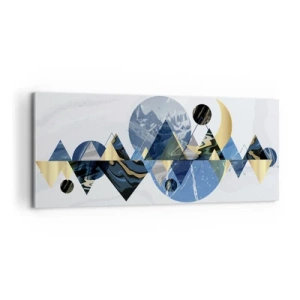 Canvas picture - Geometrical Landscape - 100x40 cm