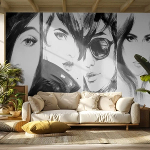 Custom Wallpaper Premium Canvas - Beauty Multiplied - Woman, Woman's Eyes, Portrait of a Woman