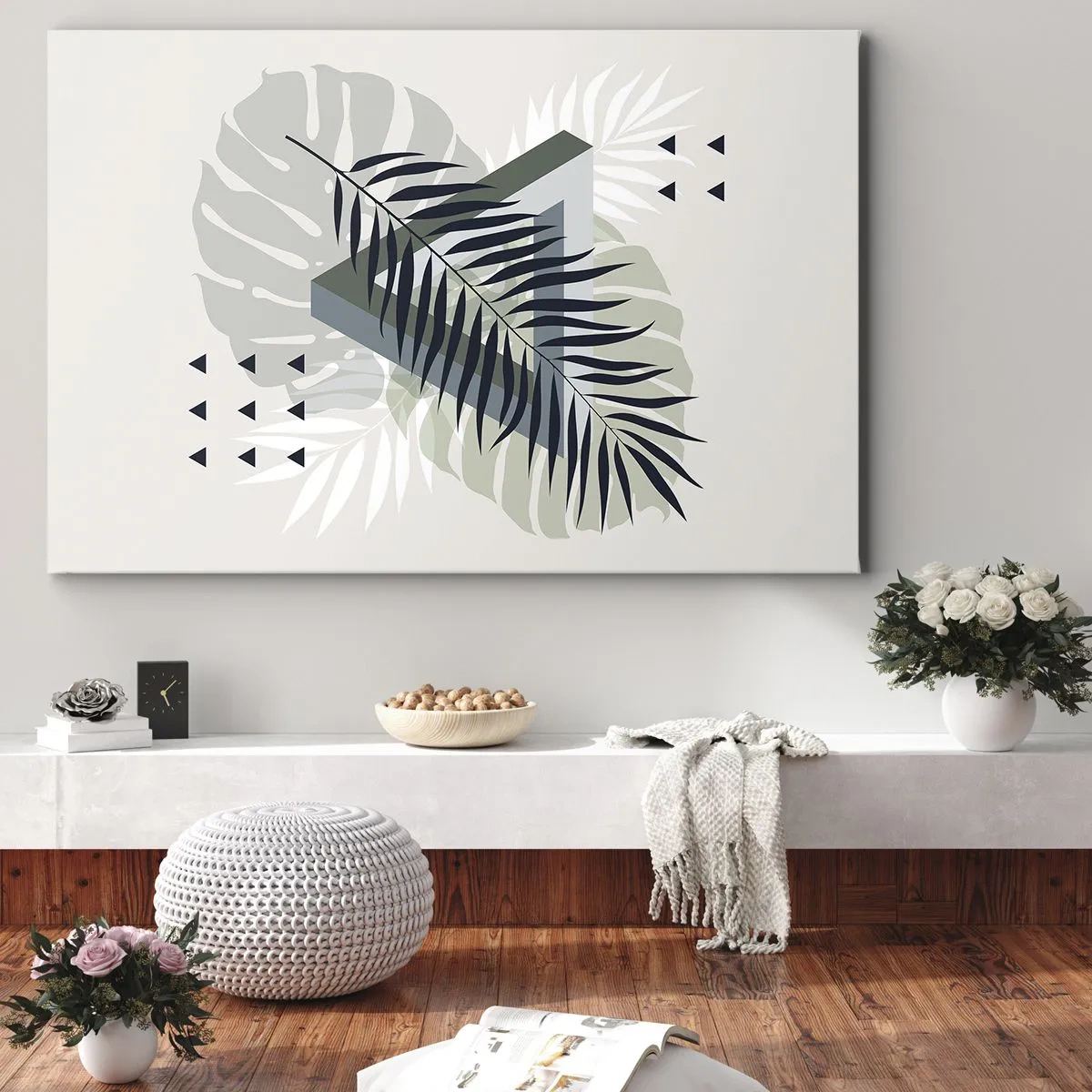 Canvas picture - Nature and Geometry - Two Orders? - 120x80 cm