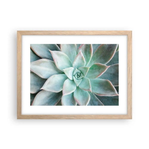 Poster in light oak frame - Heart of a Desert - 40x30 cm