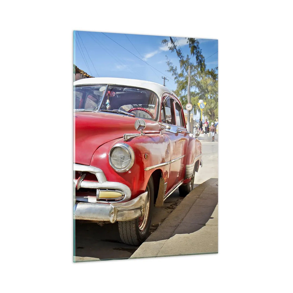 Glass picture - Only in Cuba - 50x70 cm