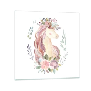 Glass picture - Invitation to the Fairytale World - 70x70 cm