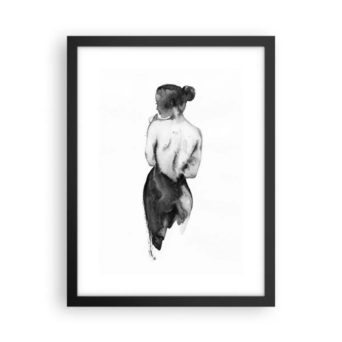 Poster in black frame - By Her Side the World Disappears - 30x40 cm