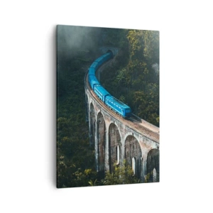 Canvas picture - Train through Nature - 50x70 cm