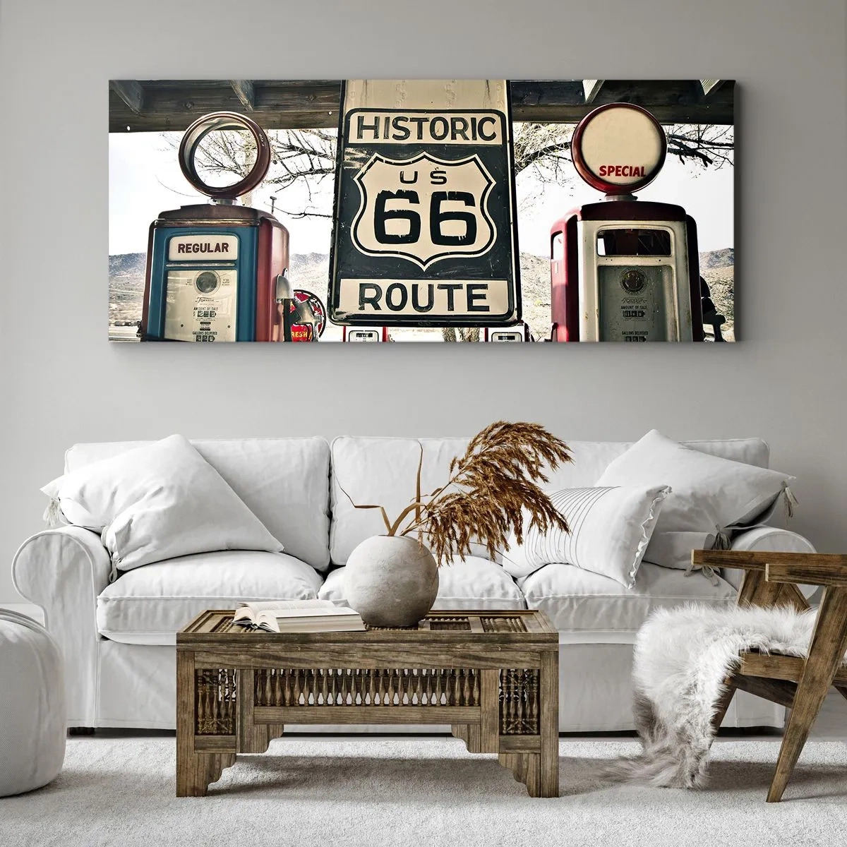 Canvas picture - American Retro Trip - 140x50 cm
