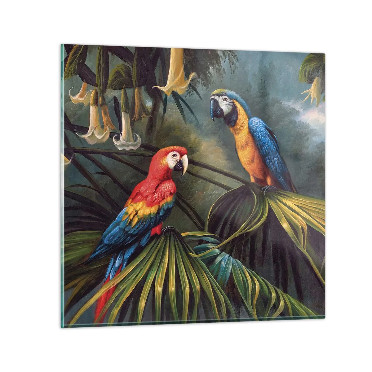 Glass picture - Romanticism in Tropics - 60x60 cm