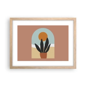 Poster in light oak frame - Small Joys - 40x30 cm