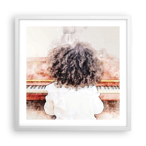 Poster in white frmae - In a New World - 50x50 cm