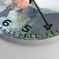 Clock face with numbers