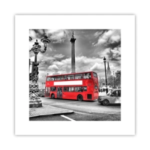 Poster - Real Bloodstream of a City - 30x30 cm