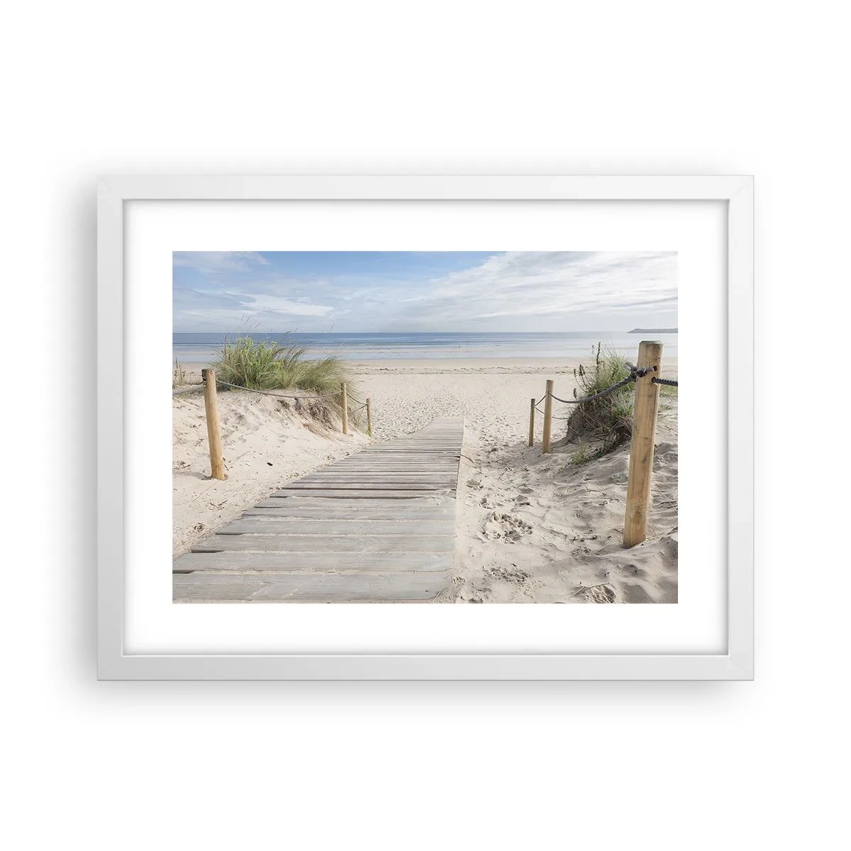 Poster in white frmae - Until the Horizon - 40x30 cm