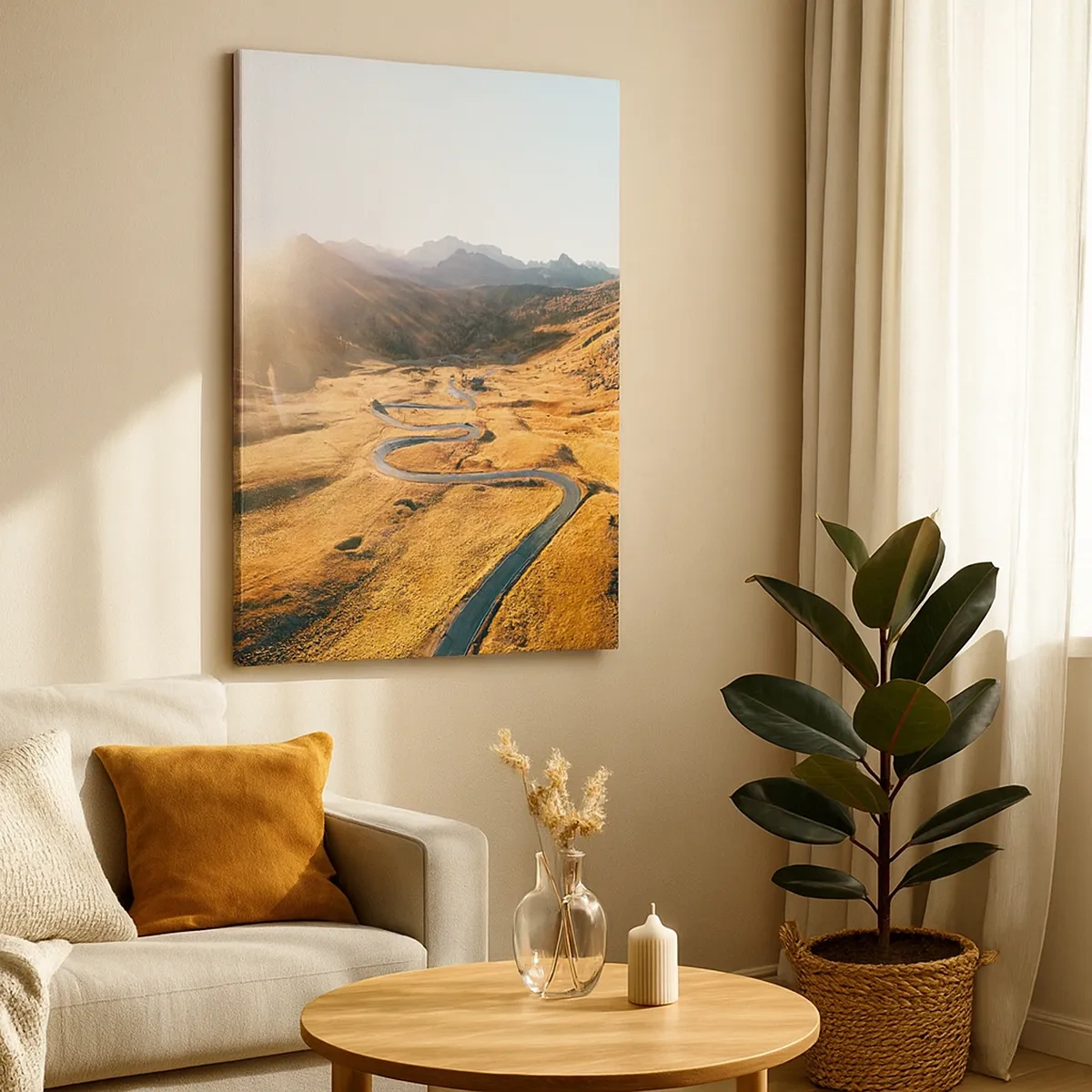 Canvas picture - In a Golden Valley - 50x70 cm