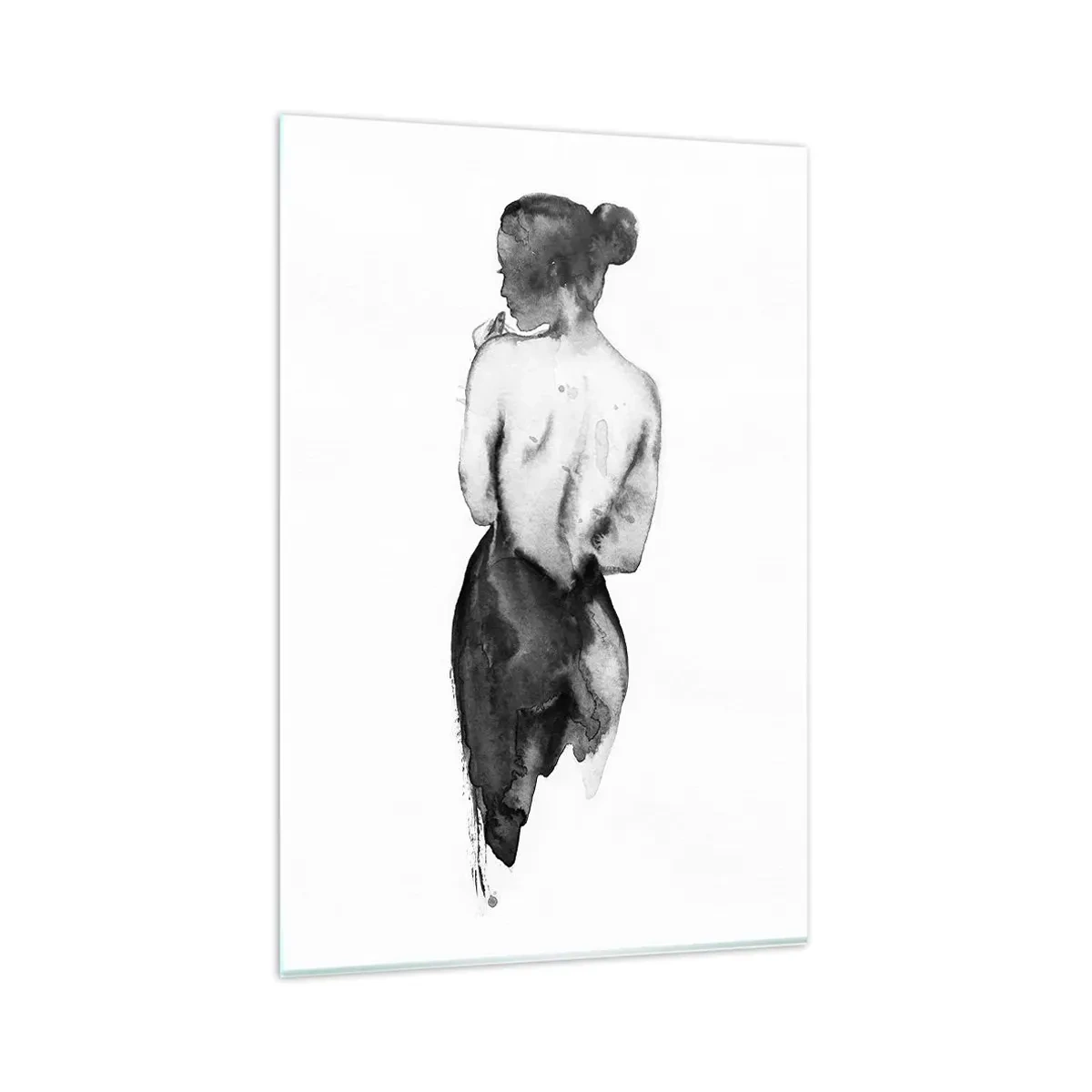 Glass picture - By Her Side the World Disappears - 80x120 cm