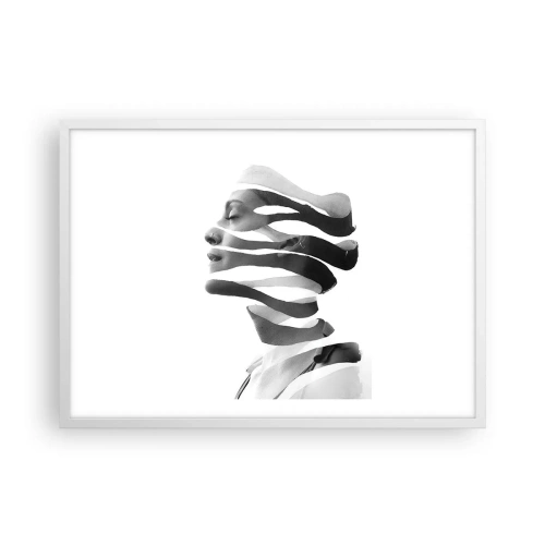 Poster in white frmae - Surrealistic Portrait - 70x50 cm