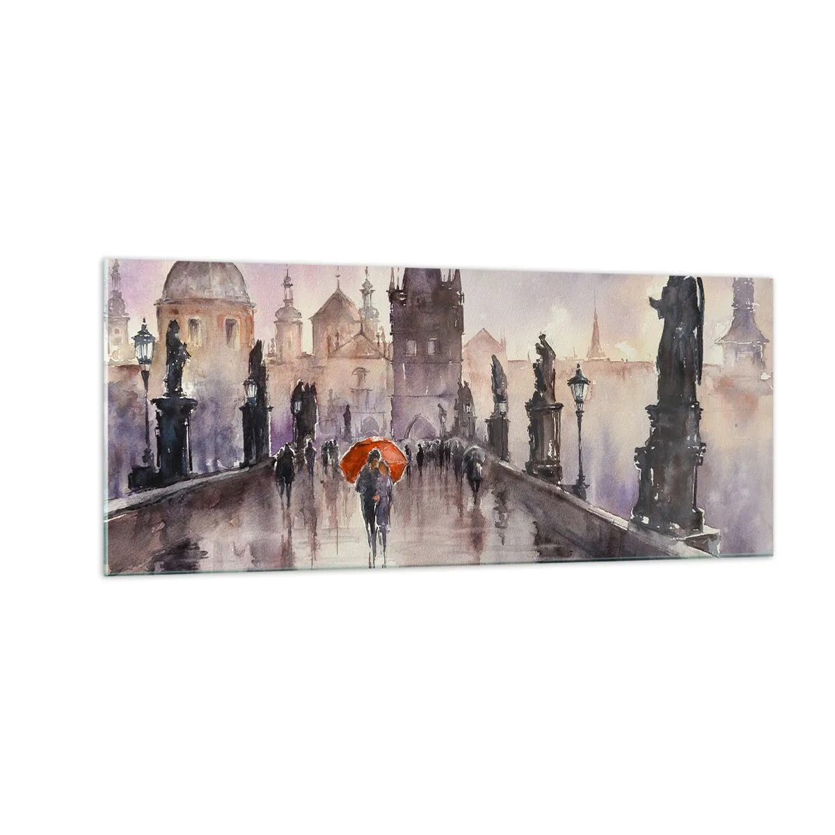 Glass picture - Peaople Don't Change - 100x40 cm