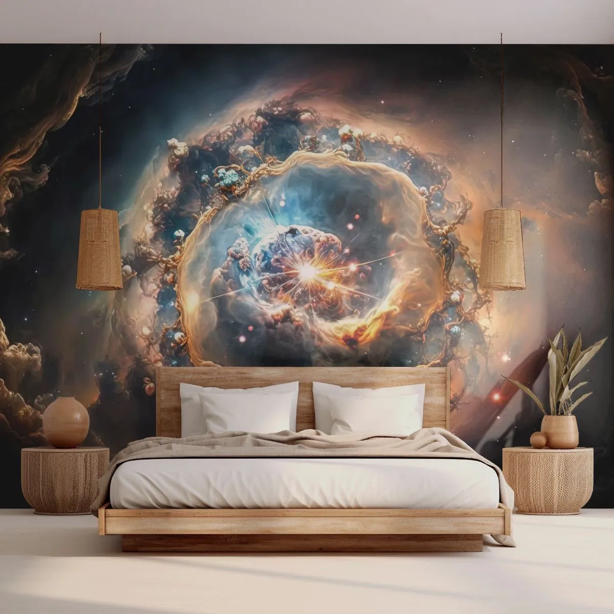 Custom Self-Adhesive Wallpaper Deluxe Sticker - Beginning - Universe, Cosmos, Galaxy