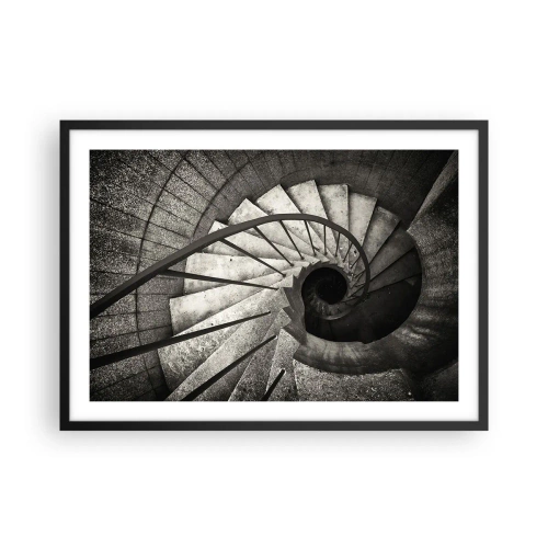 Poster in black frame - Up the Stairs and Down the Stairs - 70x50 cm