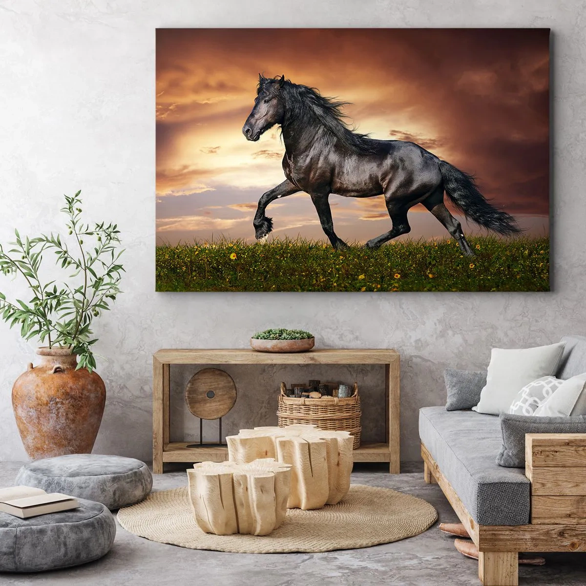Canvas picture - Black Prince - 120x80 cm