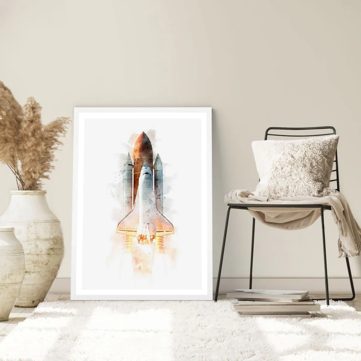 Poster in white frmae - Explorers Get Ready - 50x70 cm