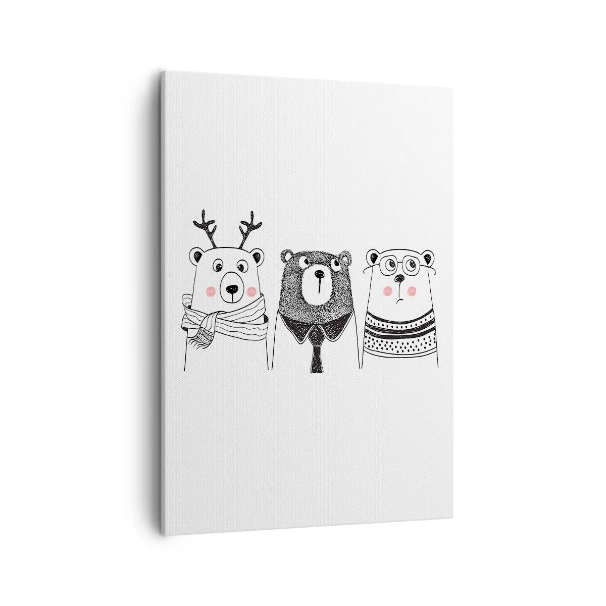 Canvas picture - One Teddy, Two Teddies, Three Teddies - 50x70 cm