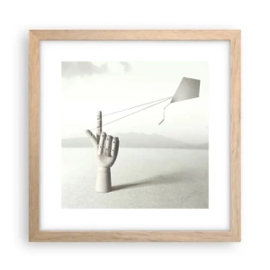 Poster in light oak frame - Test of Strengths - 30x30 cm