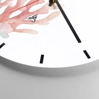 Clock face with lines