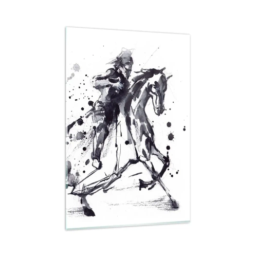 Glass picture - Black Knight - 80x120 cm