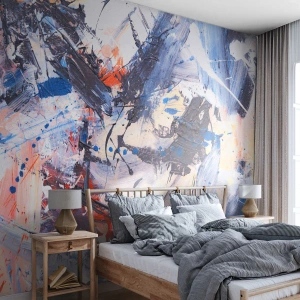 Photo Wallpaper Premium Sand - Crazy Dance of Abstraction - Abstraction, Piece, Painting - 100x70 cm