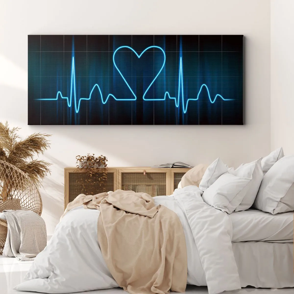 Canvas picture - In a Heartbeat - 90x30 cm