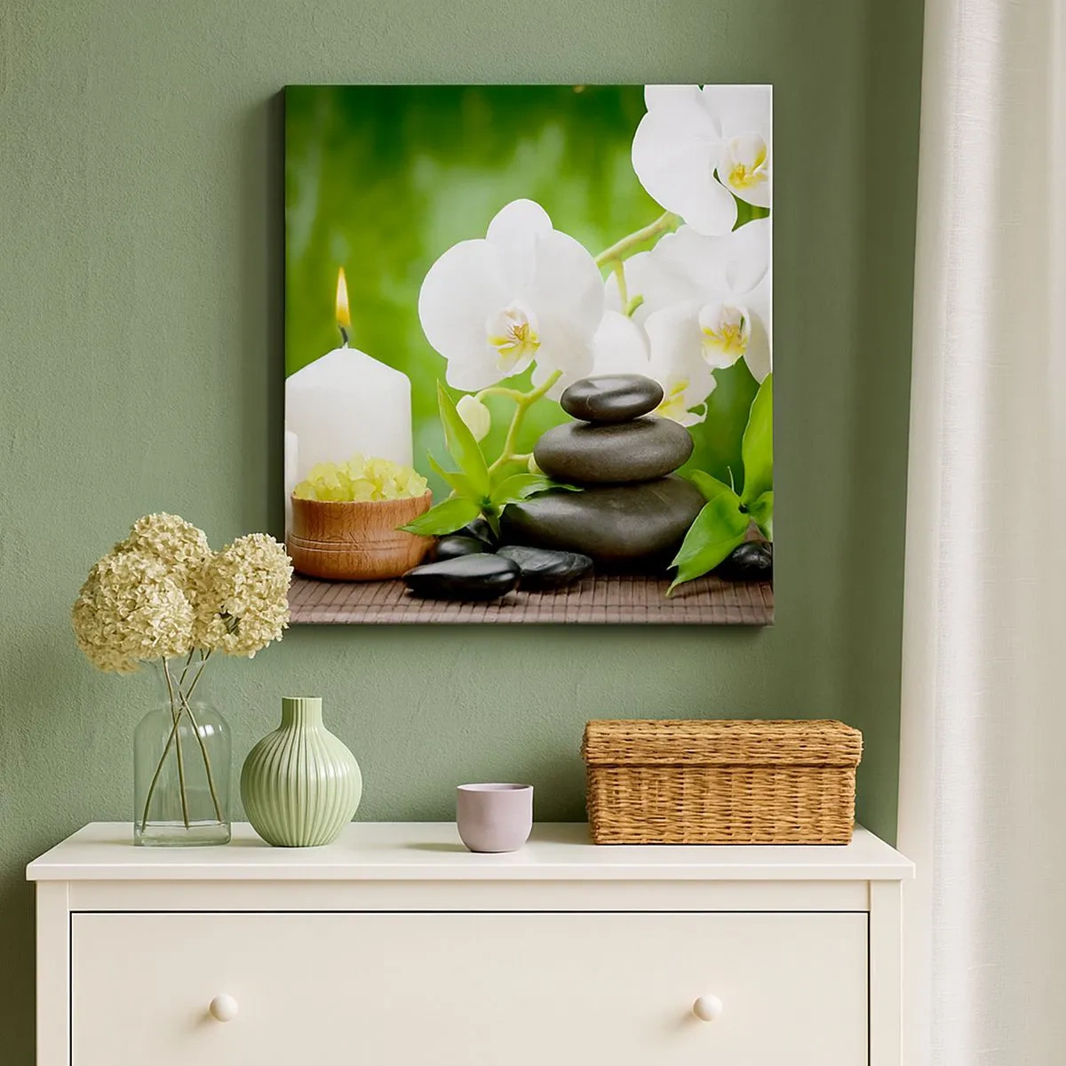 Canvas picture - Fragrant, Flowery, Delicate Touch - 30x30 cm