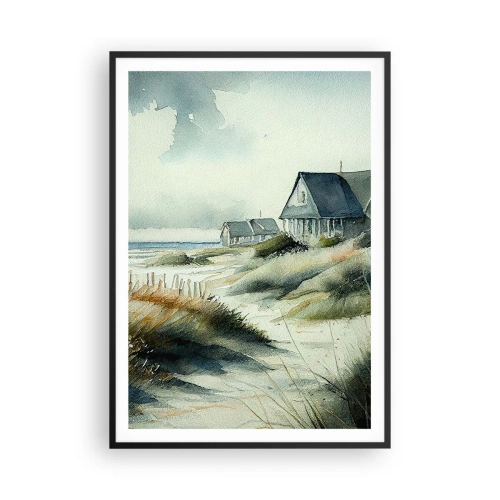 Poster in black frame - Away from the Hustle and Bustle - 70x100 cm