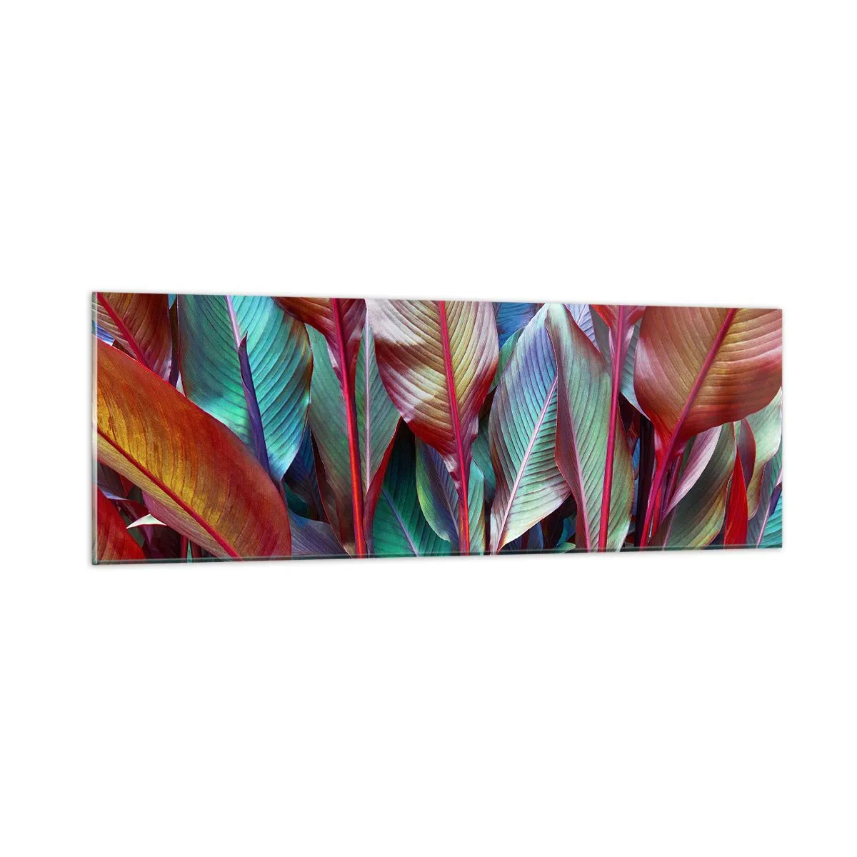 Glass picture - Colourful Thicket - 90x30 cm