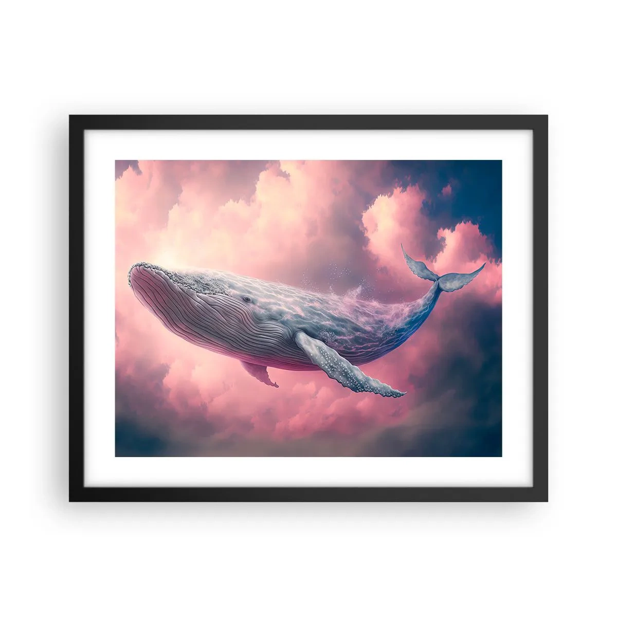 Poster in black frame - Rub Your Eyes - 50x40 cm