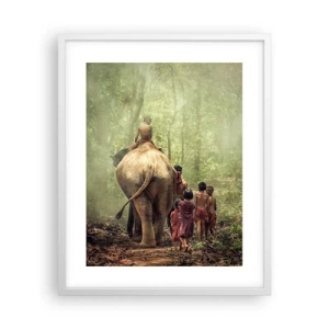 Poster in white frmae - New Jungle Book - 40x50 cm