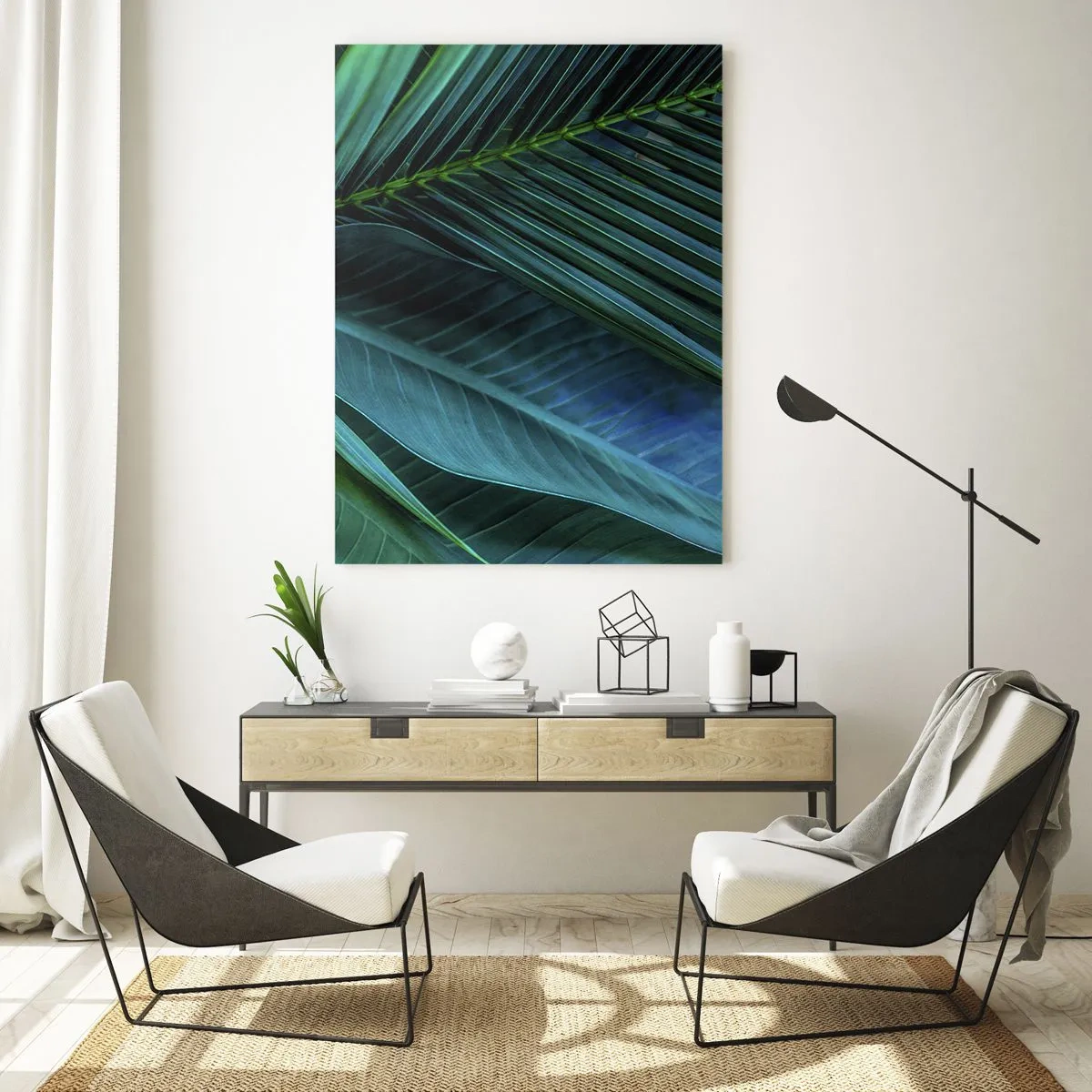 Glass picture - Anatomy of Green - 50x70 cm