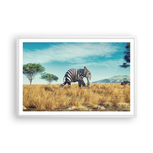 Poster in white frmae - Greyness Is Not In Fashion - 91x61 cm