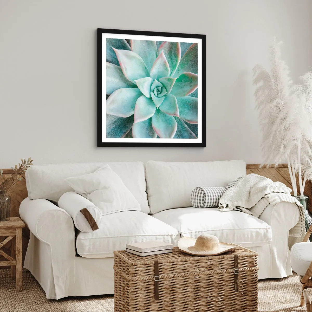 Poster in black frame - Heart of a Desert - 60x60 cm