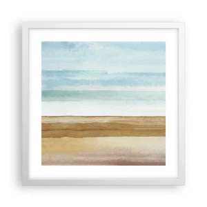 Poster in white frmae - Calming - 40x40 cm