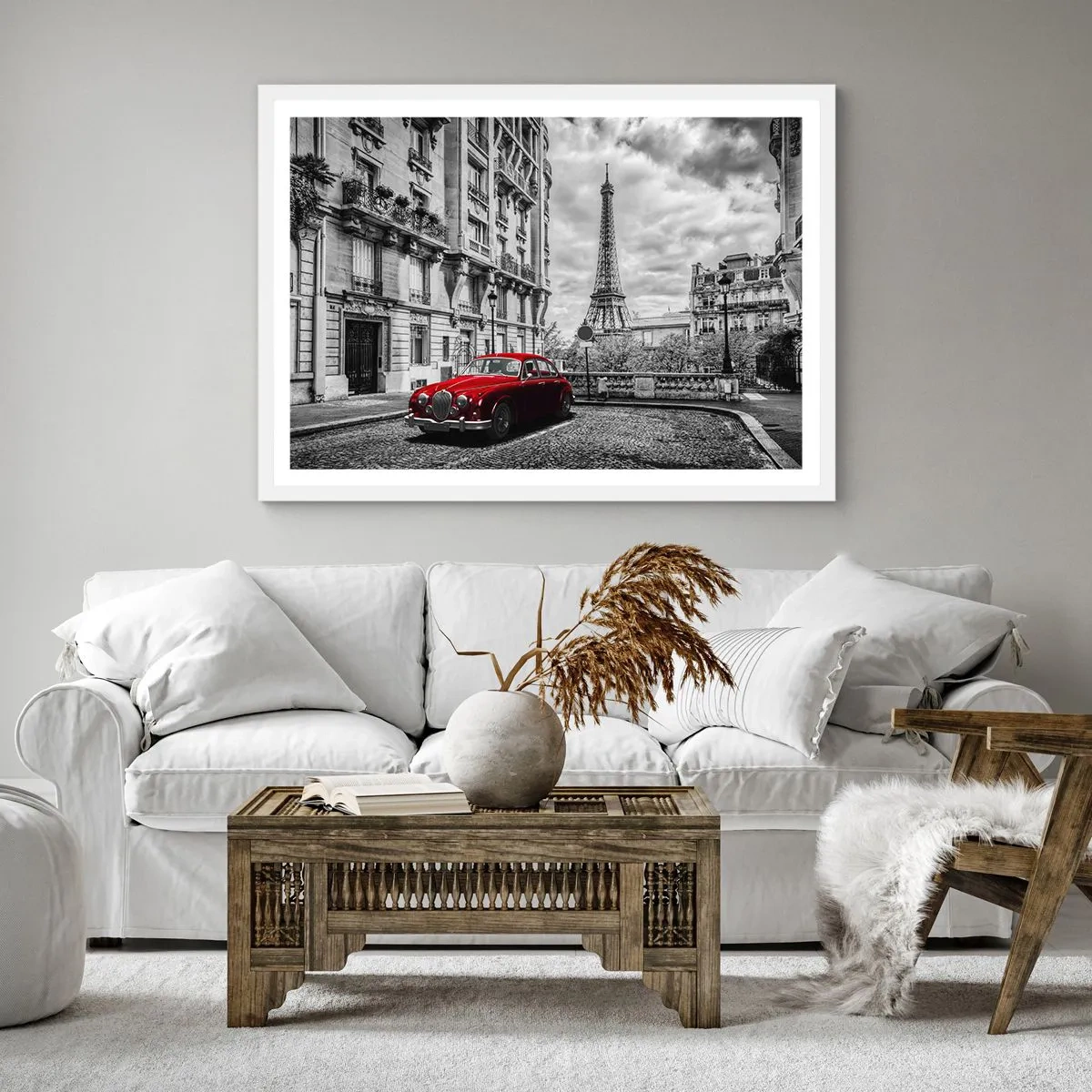 Poster in white frmae - Predator in the City - 40x40 cm