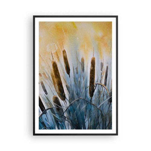 Poster in black frame - Coolness of Water, Heat of the Sun - 70x100 cm