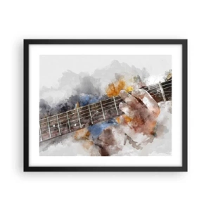 Poster in black frame - Poetry Between Strings - 50x40 cm