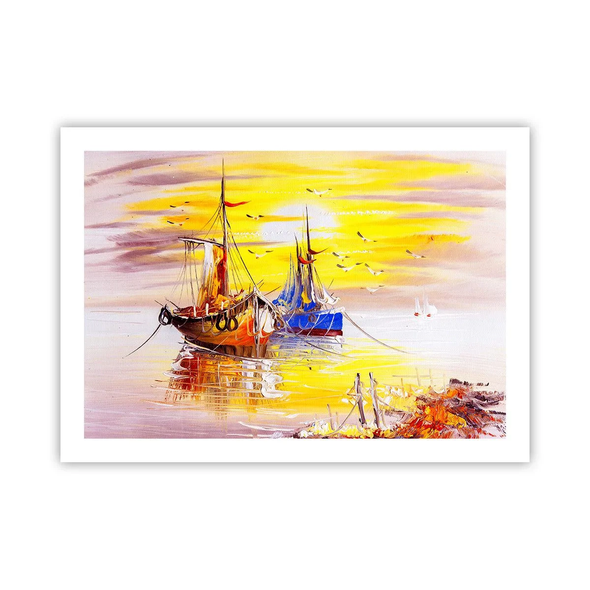 Poster - Deserved Rest in Port - 70x50 cm