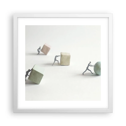 Poster in white frmae - That's Life - 40x40 cm