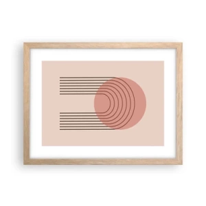 Poster in light oak frame - Irresistible Attraction - 40x30 cm