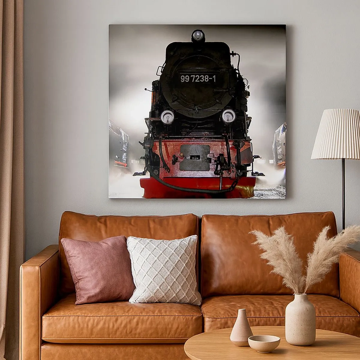 Canvas picture - Standing and Wheezing, Panting and Blowing - 30x30 cm