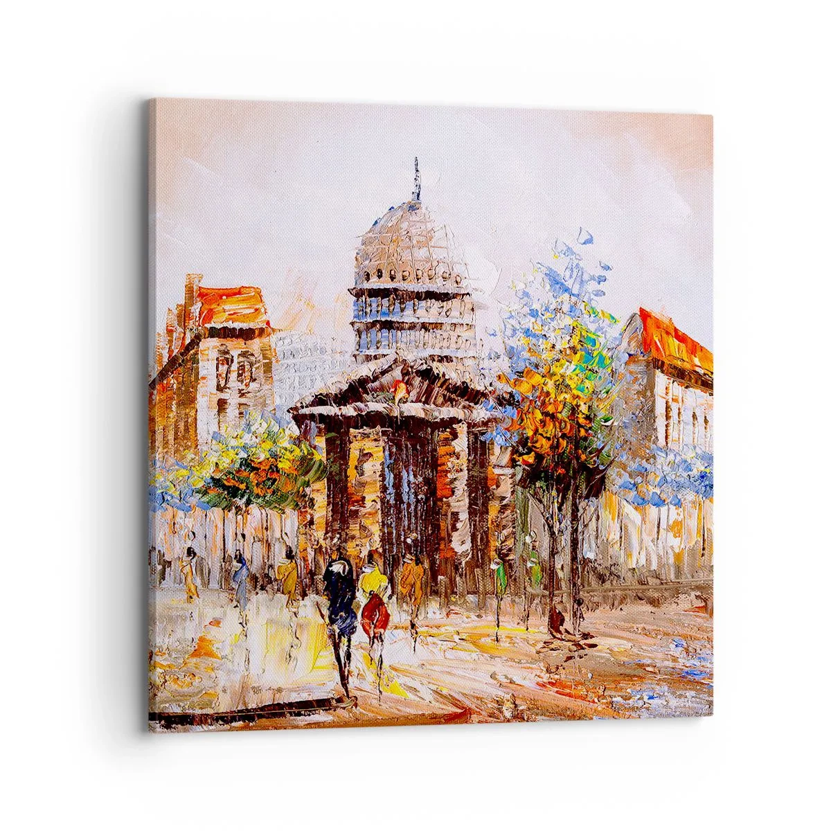 Canvas picture - Parisian Walk - 70x70 cm