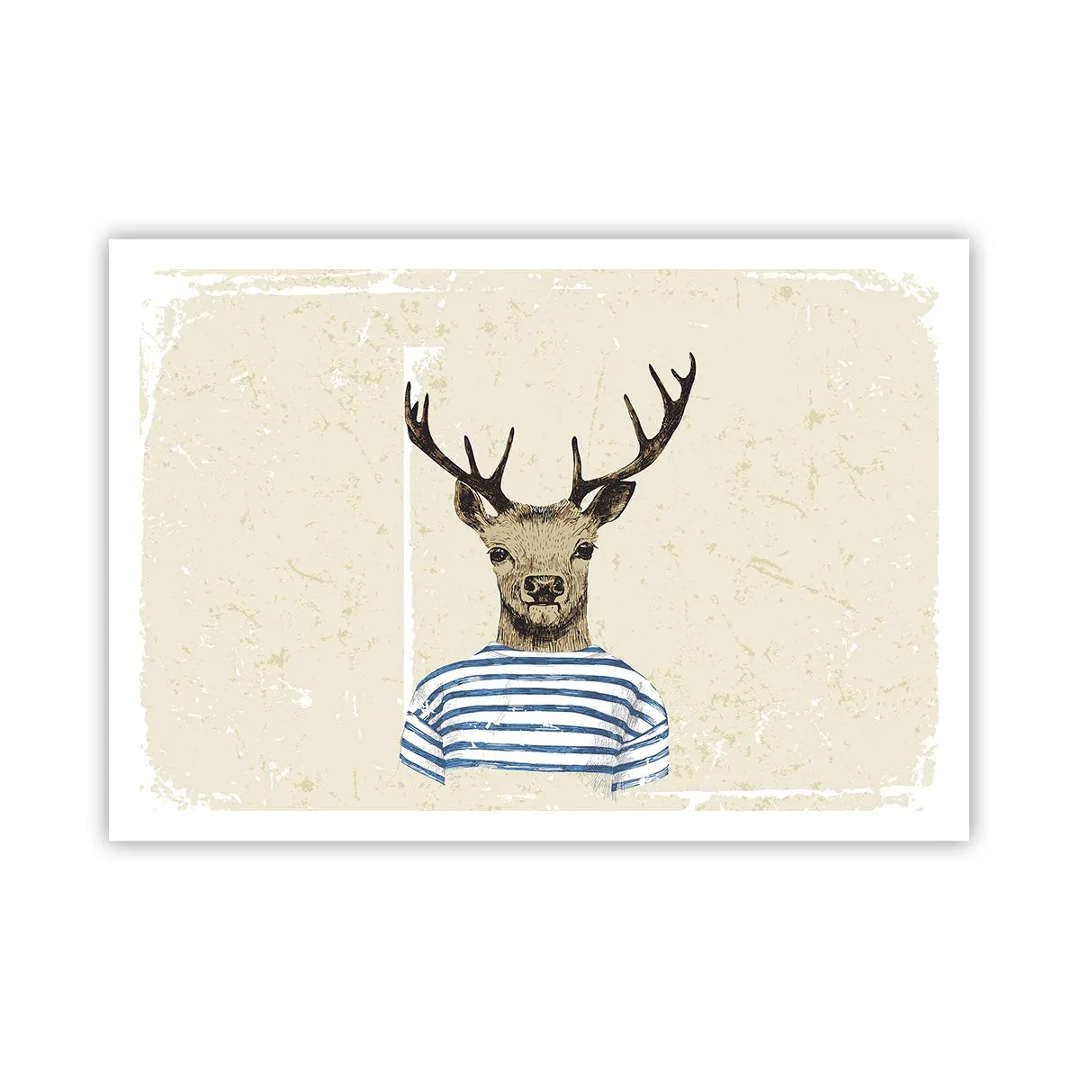 Poster - Becaue I Like Striped T-Shirts - 100x70 cm