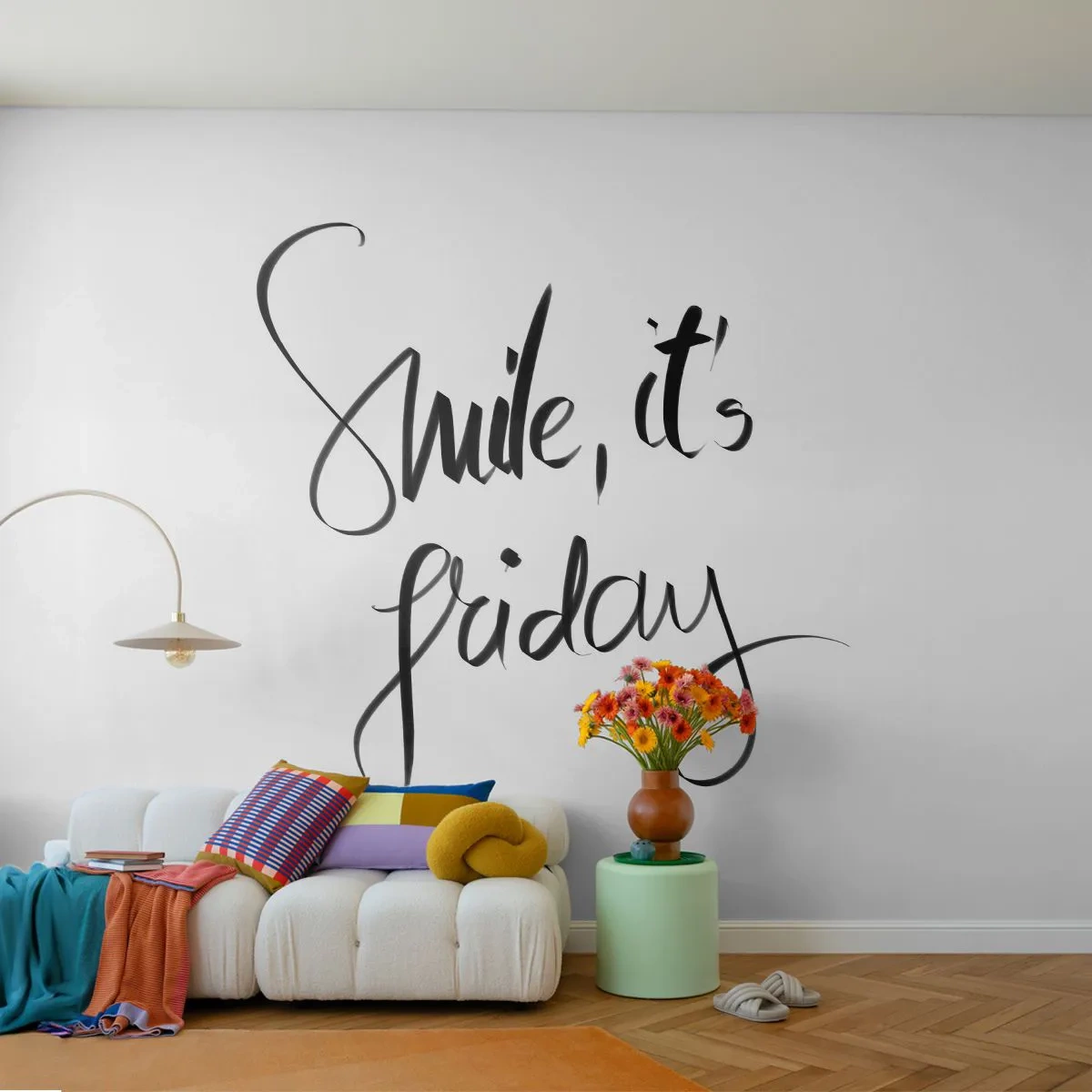 Photo Wallpaper Standard Eco - True Joy - Typography, Affirmation, Maxim - 500x350 cm