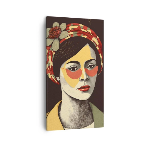 Canvas picture - Coral Lady - 45x80 cm