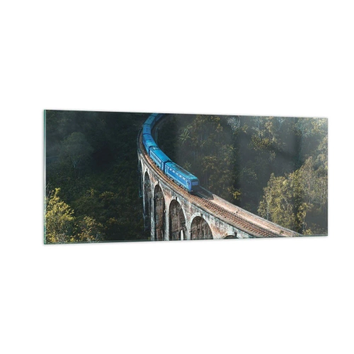 Glass picture - Train through Nature - 100x40 cm